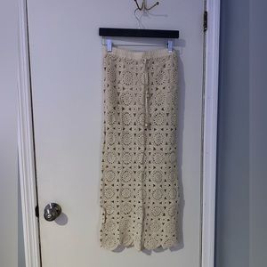 Beige Crochet skirt